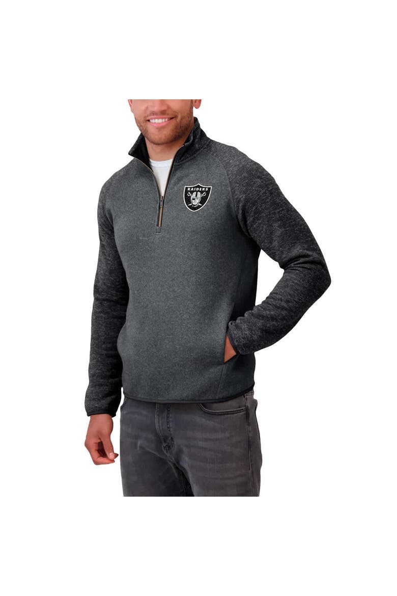 Men's Darius Rucker Collection by Fanatics Black Las Vegas Raiders Tonal Quarter-Zip Jacket, Alternate, color, Black