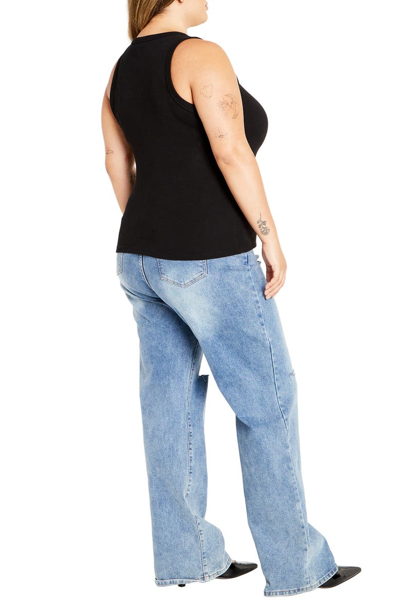 Talia Rib Tank, Alternate, color, BLACK