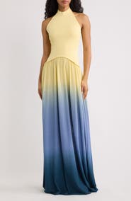 Solid & Striped The Halter Soglio Maxi Dress