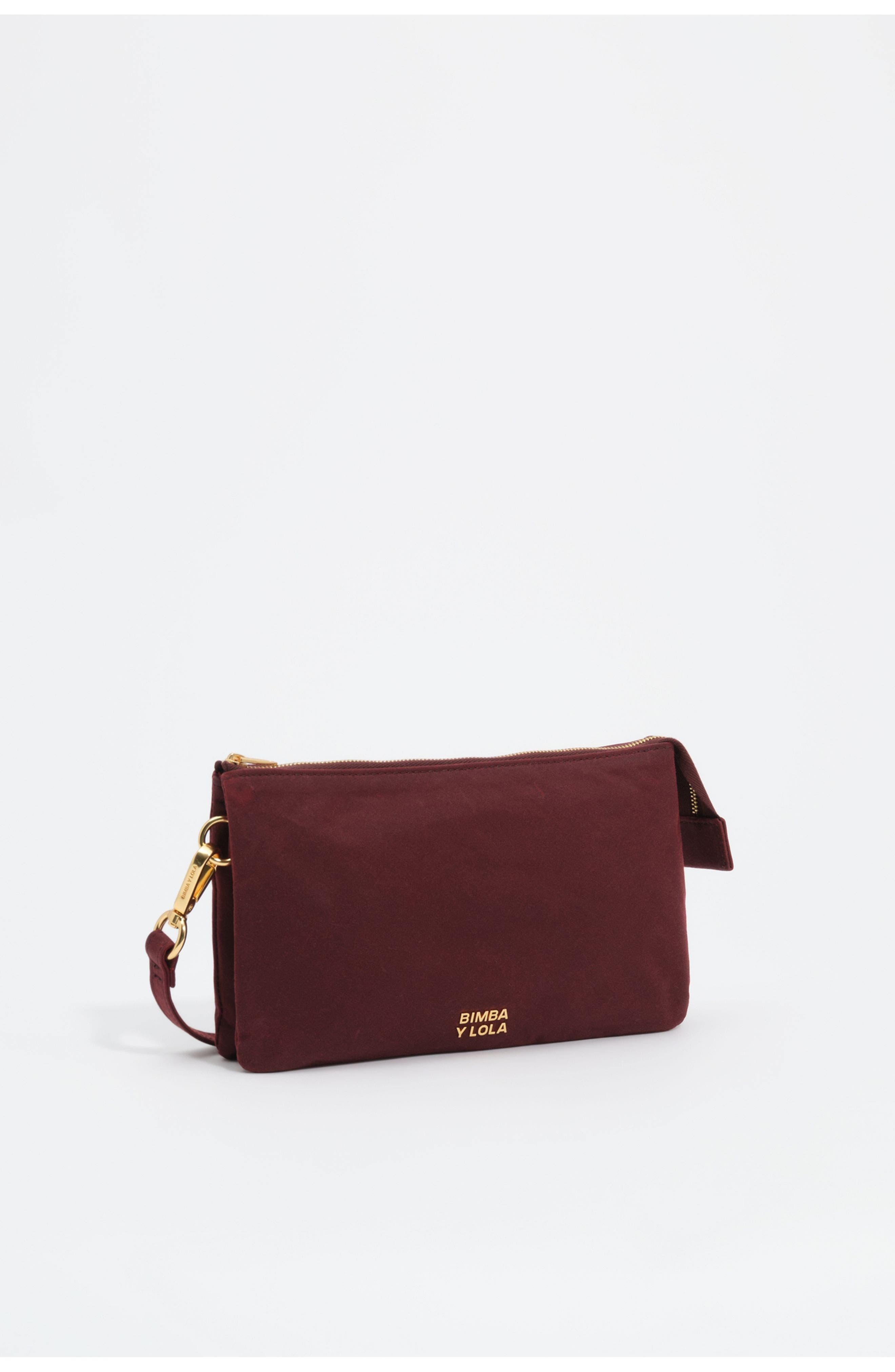 Small Coated Clutch Bag, Main, color, WINE