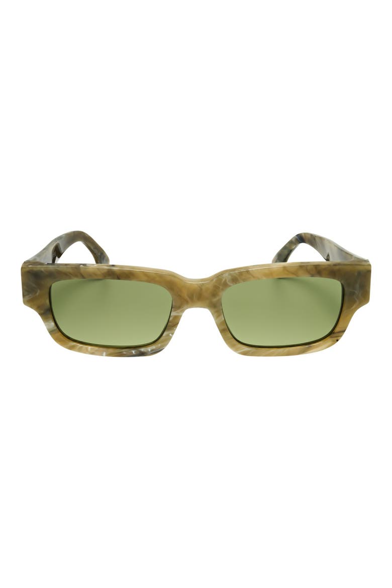 53mm Rectangular Sunglasses, Main, color, GREY