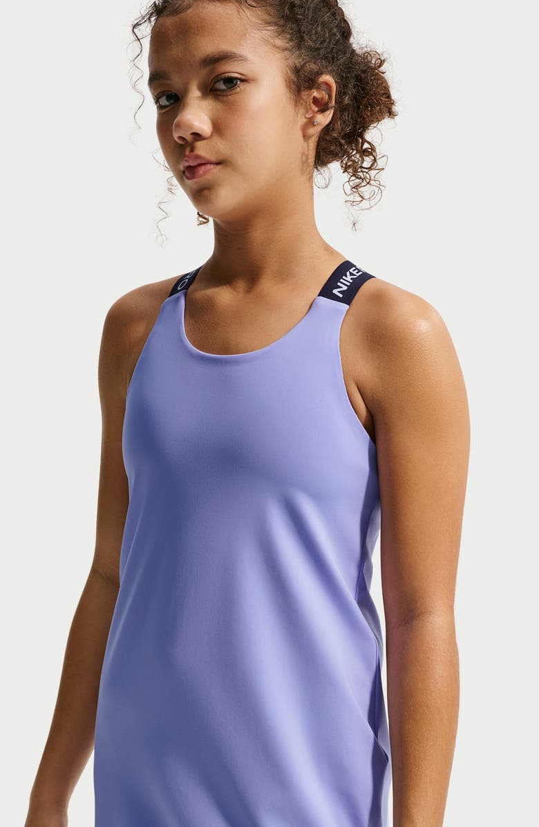 Nike Kids' Pro Dri-Fit Dress, Alternate, color, Light Thistle/ Black/ White