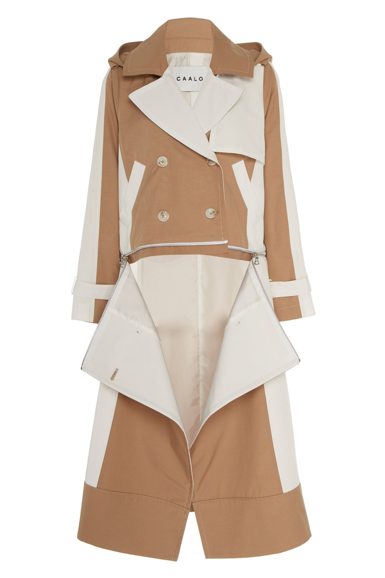 Water-Resistant Convertible Trench Coat, Alternate, color, Camel