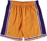 Mitchell & Ness Men's Mitchell & Ness Gold Los Angeles Lakers Big & Tall Hardwood Classics Swingman Shorts