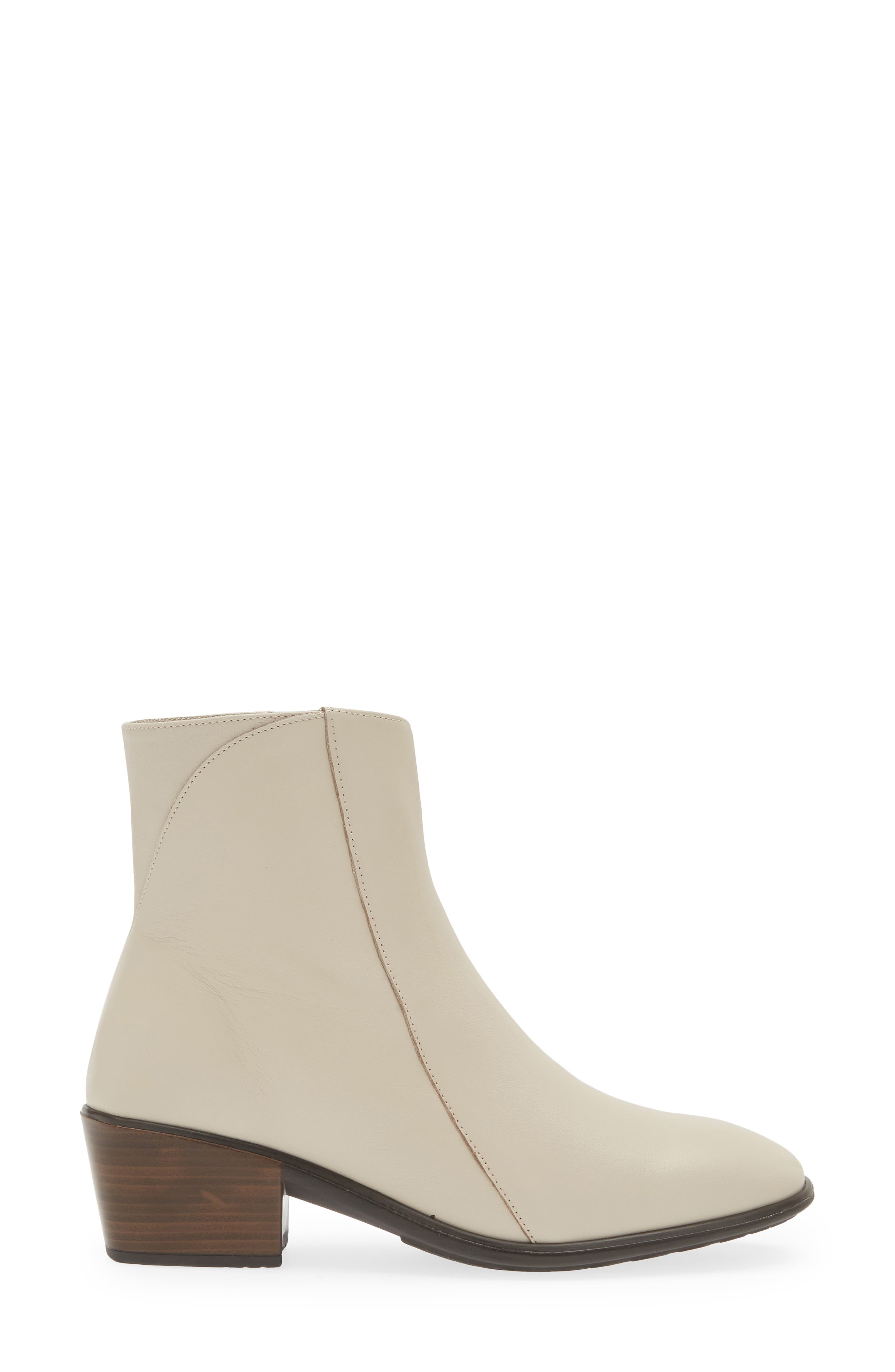 Goodie Zip Boot, Alternate, color, SOFT IVORY LEATHER