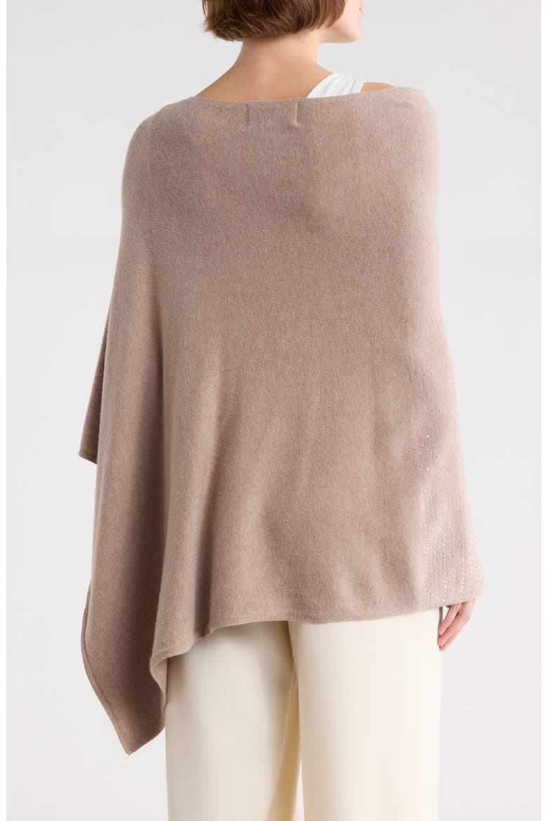 Embellished Poncho, Alternate, color, OATMEAL