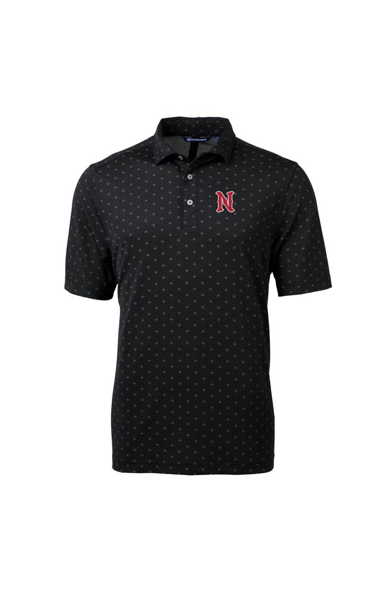 Cutter & Buck Men's Cutter & Buck Black Nashville Sounds Virtue Eco Pique Tile Print Recycled Polo, Alternate, color, 