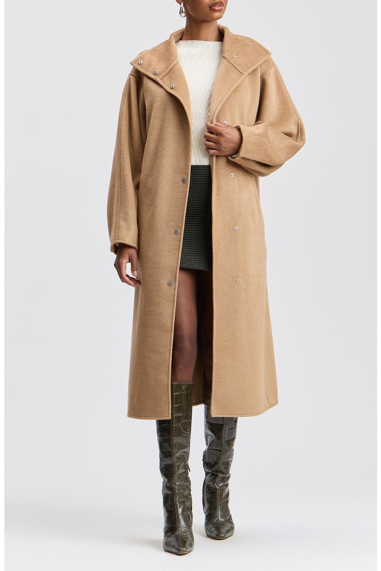 Cocoon Oversized Coat, Main, color, TOFFEE
