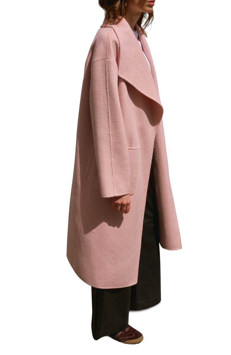 MINT VELVET Wool Blend Hand Finished Coat, Alternate, color, Light Pink