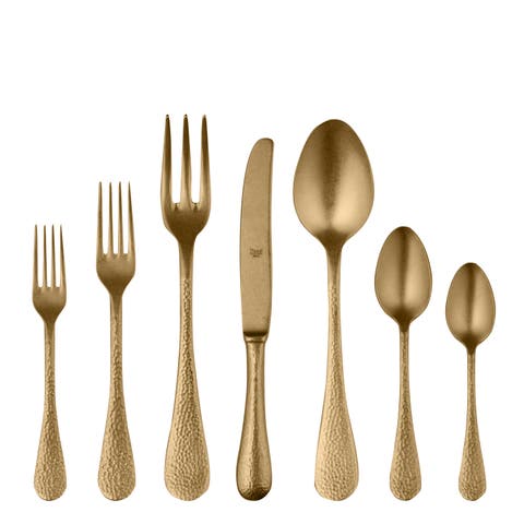 Epoque Pewter Flatware Set - 32 Pieces