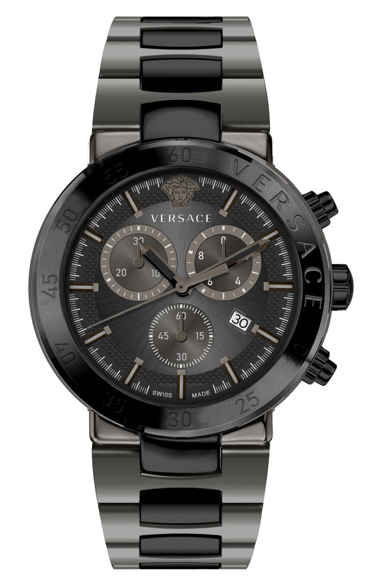 Versace Urban Mystique Two Tone Bracelet Watch, 43mm, Main, color, 