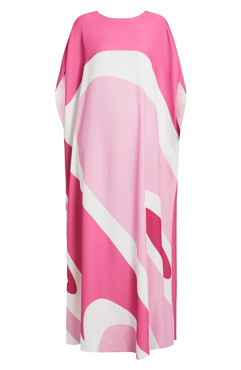 Marina Rinaldi Teramo Print Cady Caftan Dress, Alternate, color,
