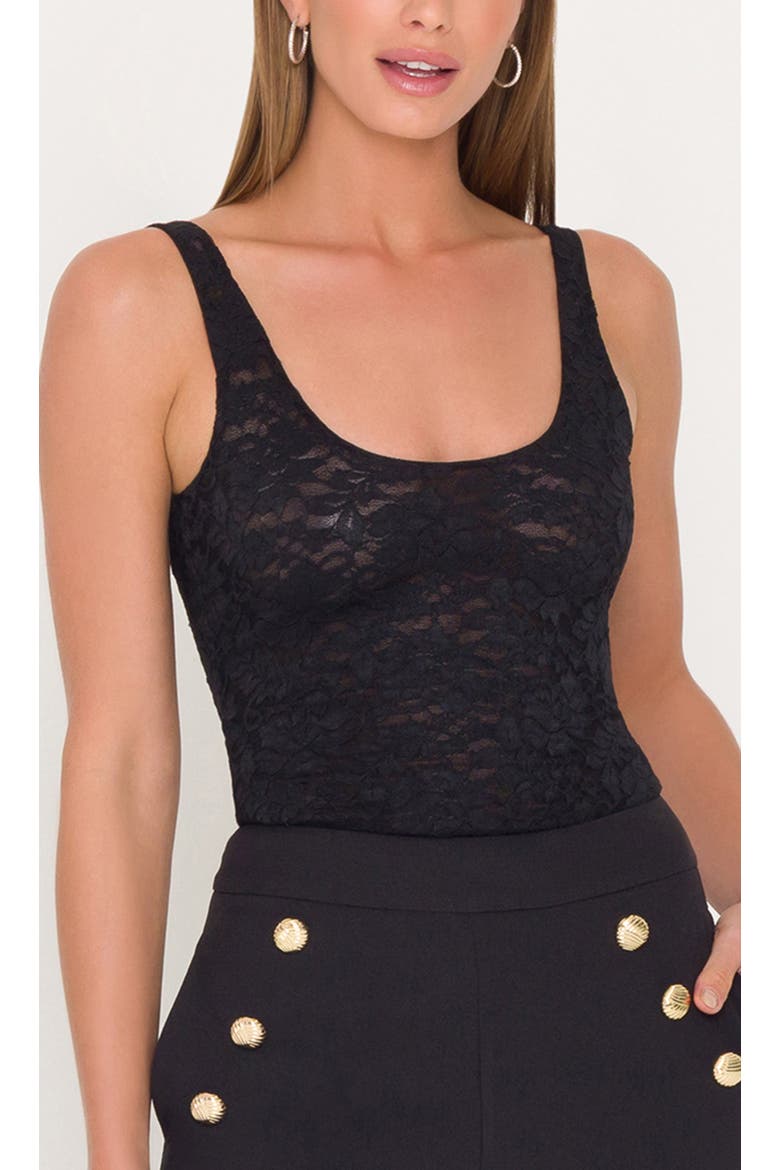 Juliett Lace Tank, Alternate, color, Black