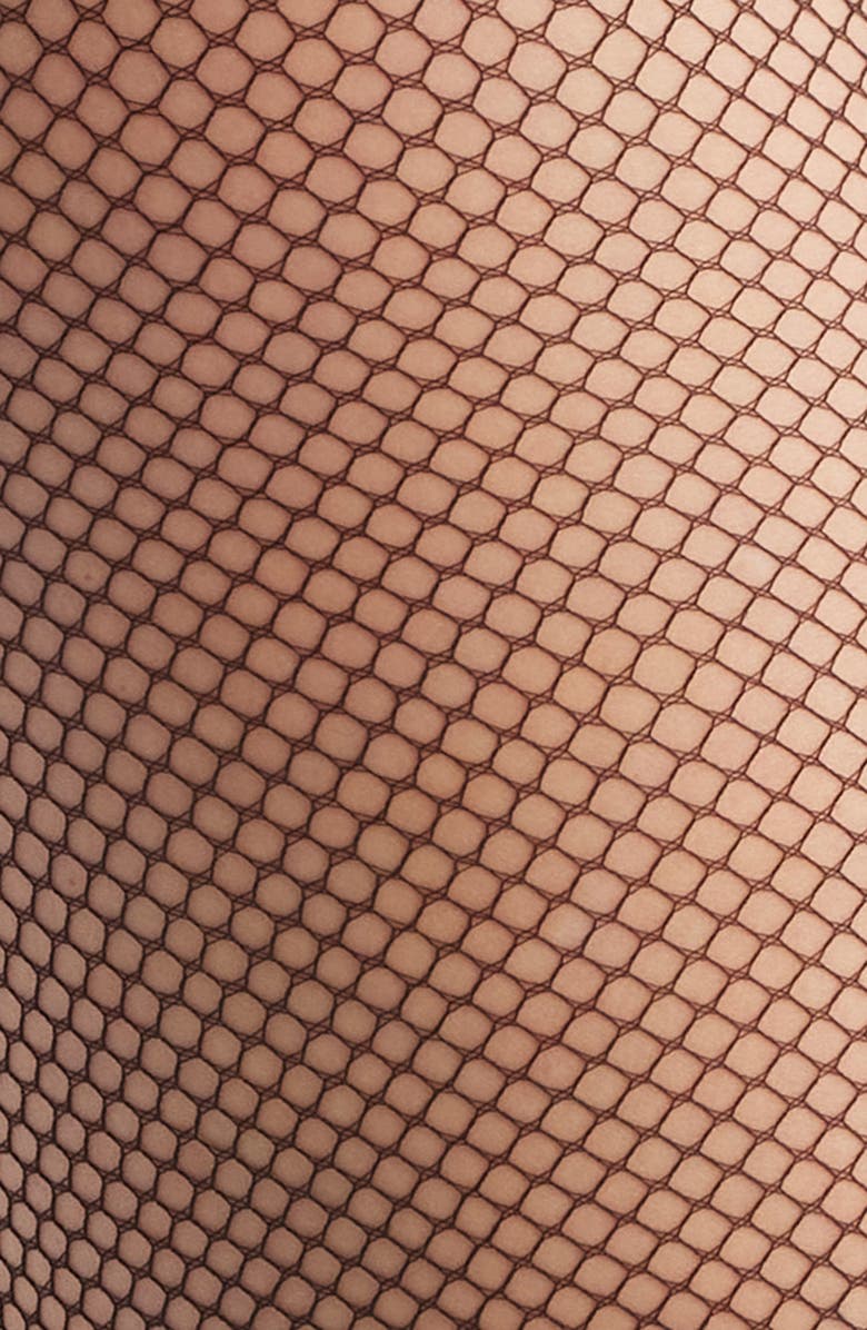 HIGH HEEL JUNGLE Daisy Crystal Fishnet Tights, Alternate, color, Black