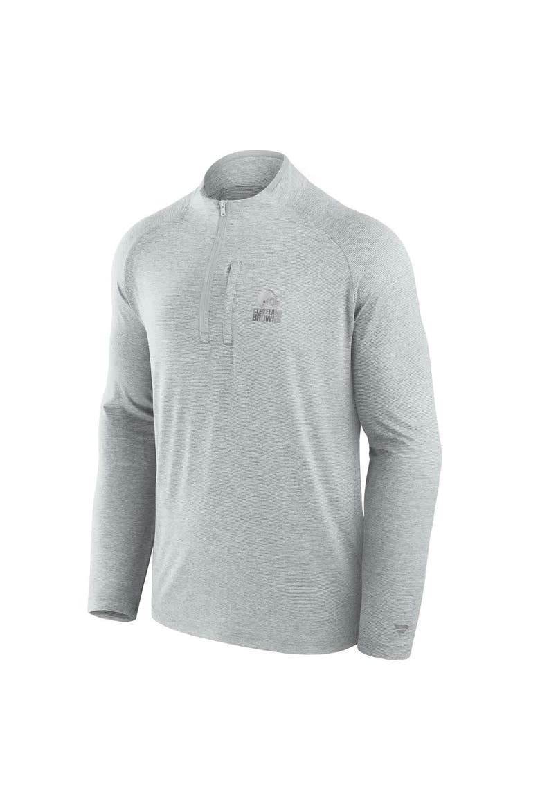 Unisex Fanatics Gray Cleveland Browns Front Office Performance Primary Quarter-Zip Jacket, Alternate, color, Gray