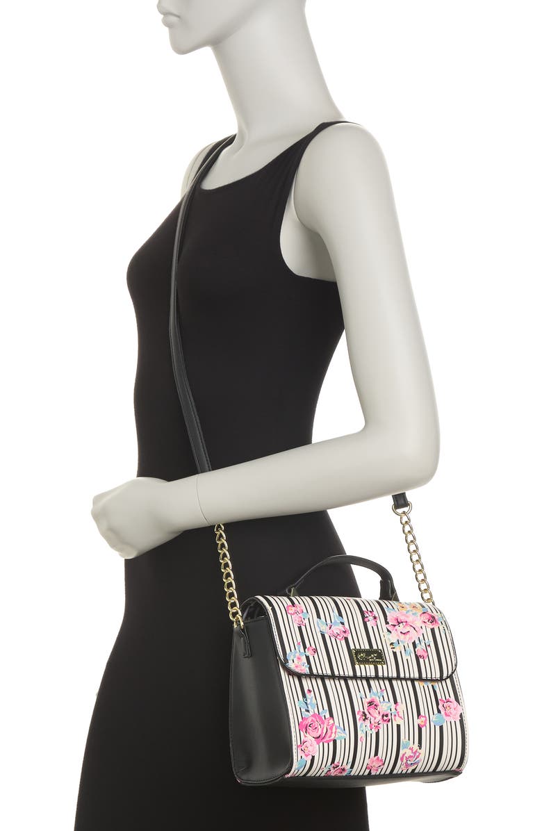 Luv Betsey by Betsey Johnson Heart Quilted Crossbody Bag, Alternate, color,