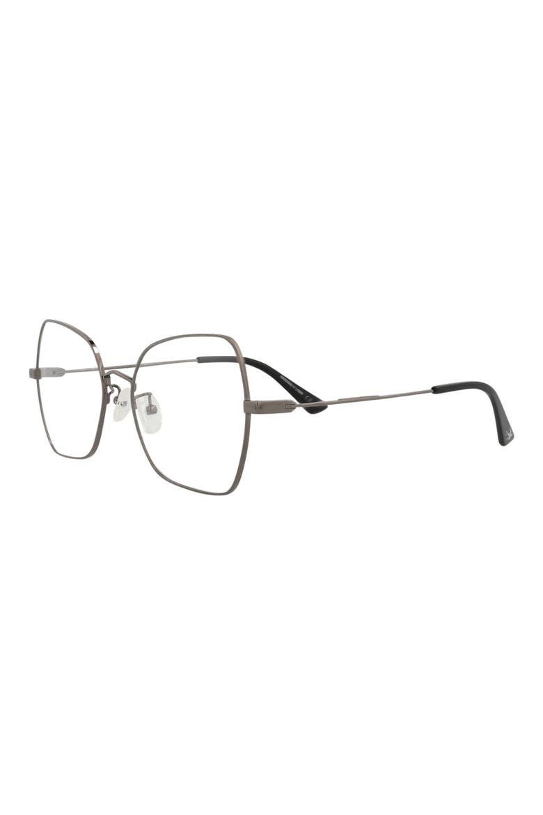 55mm Square Optical Glasses, Alternate, color, RUTHENIUM TRANSPARENT