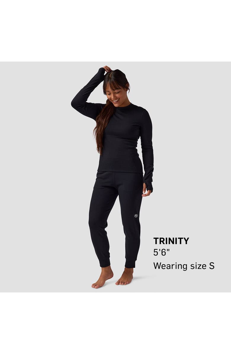 Backcountry Cedars Rws Merino Mid-Wt Baselayer Crew Top - Women's, Alternate, color, Black