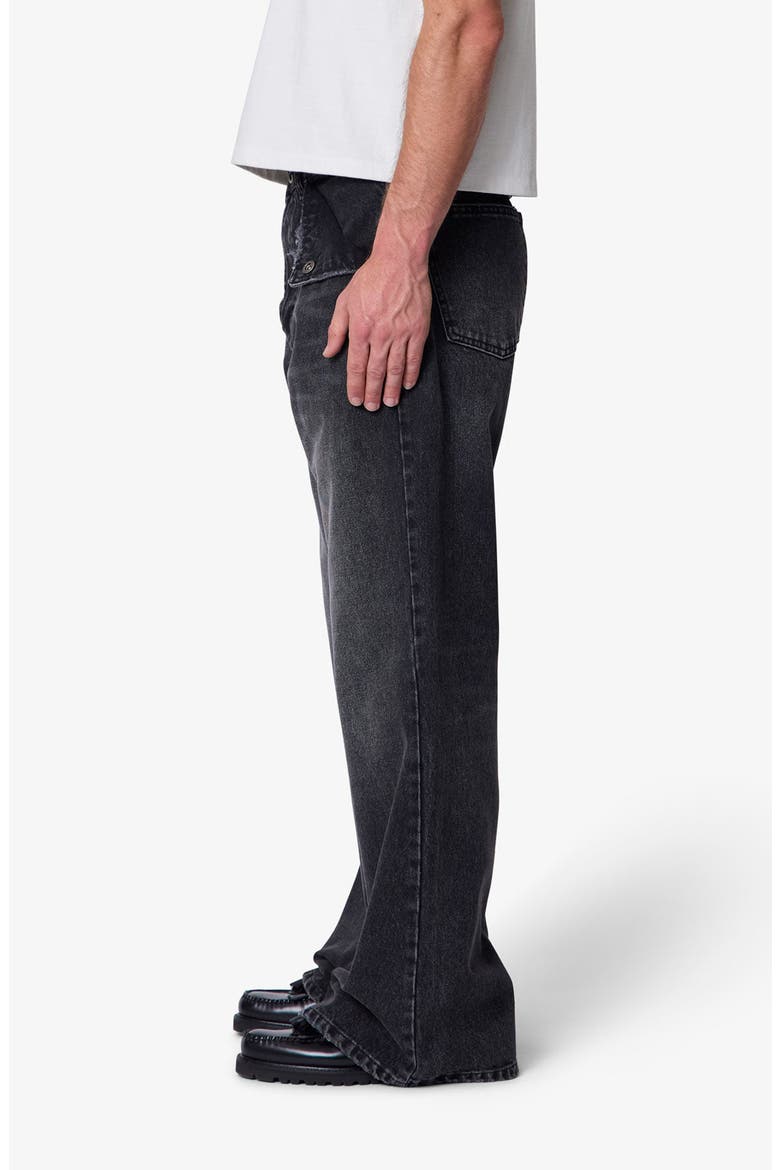 Mule Pocket Kick Flare Jeans, Alternate, color, WASHED BLACK