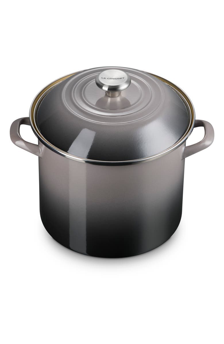 Le Creuset 10-Quart Enameled Stainless Steel Stock Pot, Main, color, Oyster