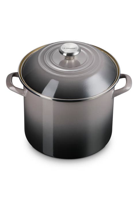 10-Quart Enameled Stainless Steel Stock Pot