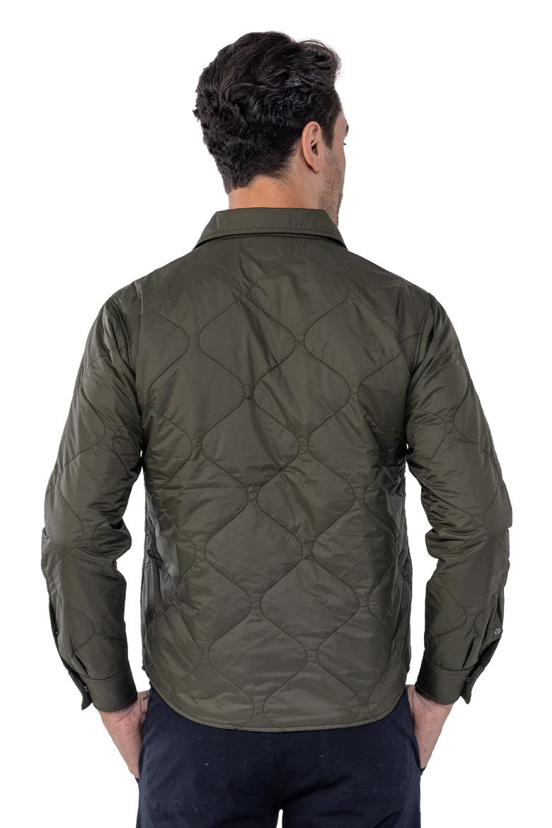 Quilted Shirt Jacket, Alternate, color, Olive