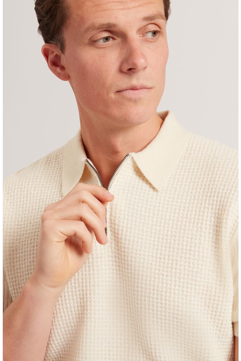 Jaylon Quarter Zip Sweater, Alternate, color, ECRU