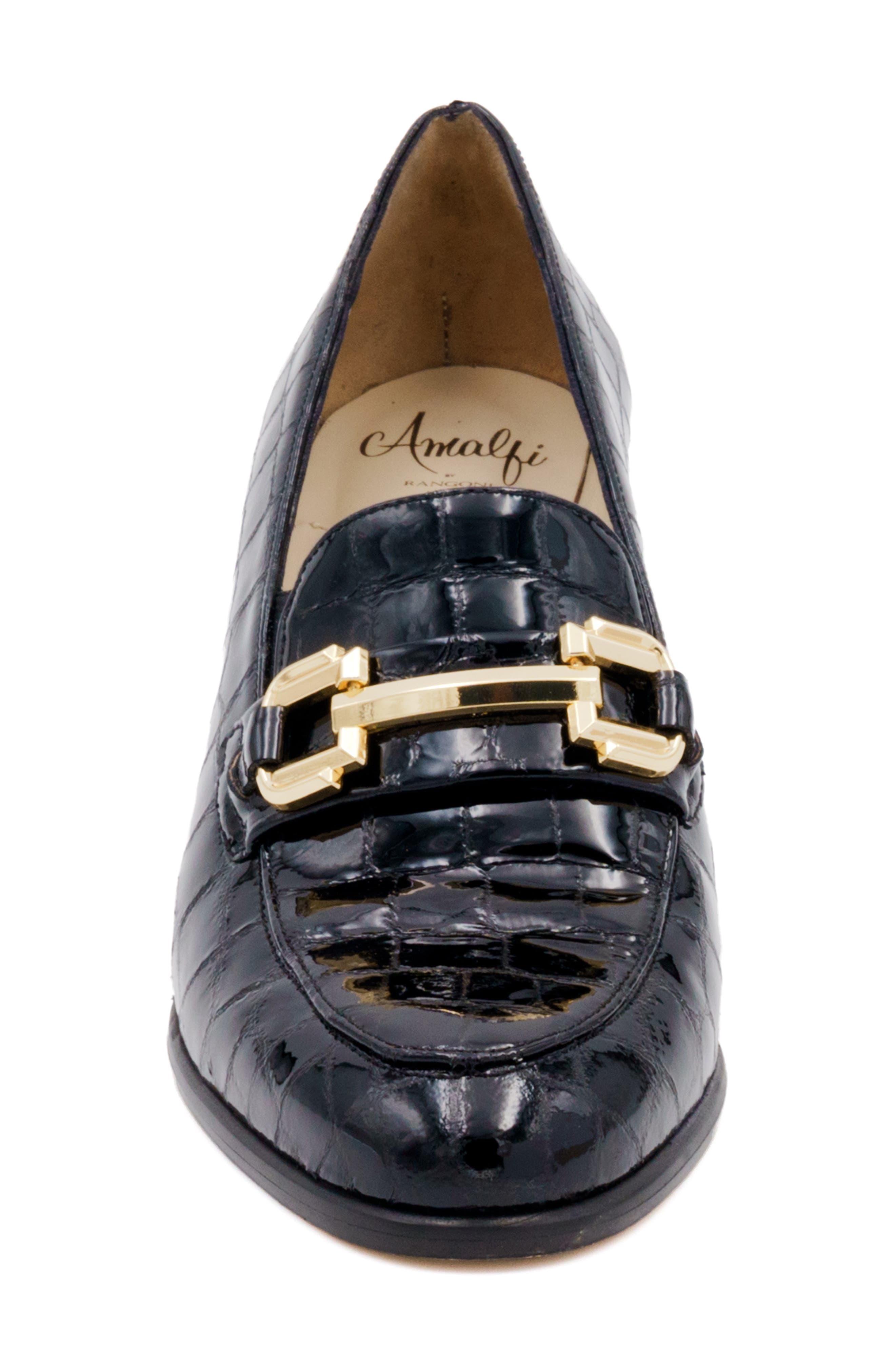 Amalfi by Rangoni Lanternal Croc Embossed Bit Pump, Alternate, color, 