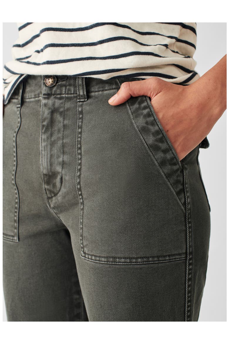 Organic Cotton Blend Utility Pants, Alternate, color, WASHED BLACK