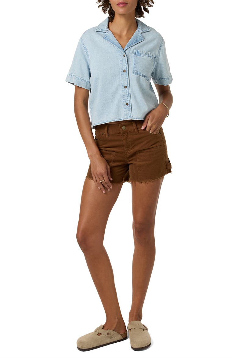 OG Channing Denim Camp Shirt, Alternate, color, INDIGO