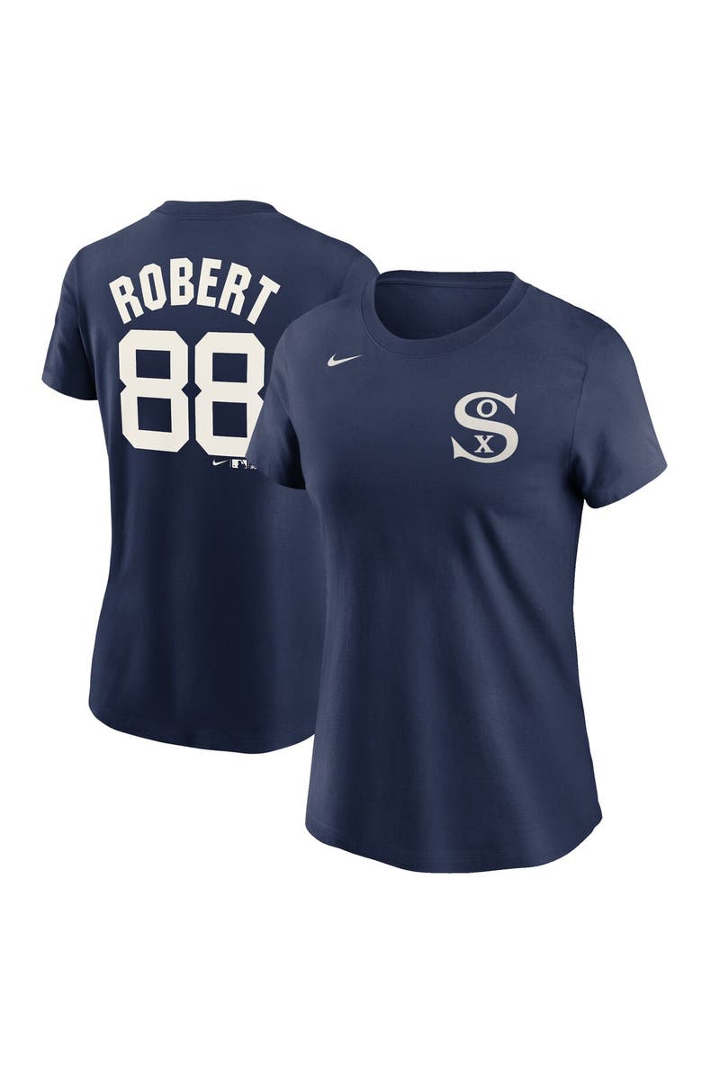 Nike Women's Nike Luis Robert Navy Chicago White Sox 2021 Field of Dreams Name & Number T-Shirt, Main, color, 