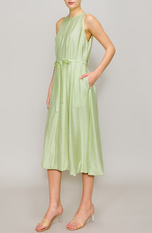 Melloday Sleeveless Bubble Hem Midi Dress
