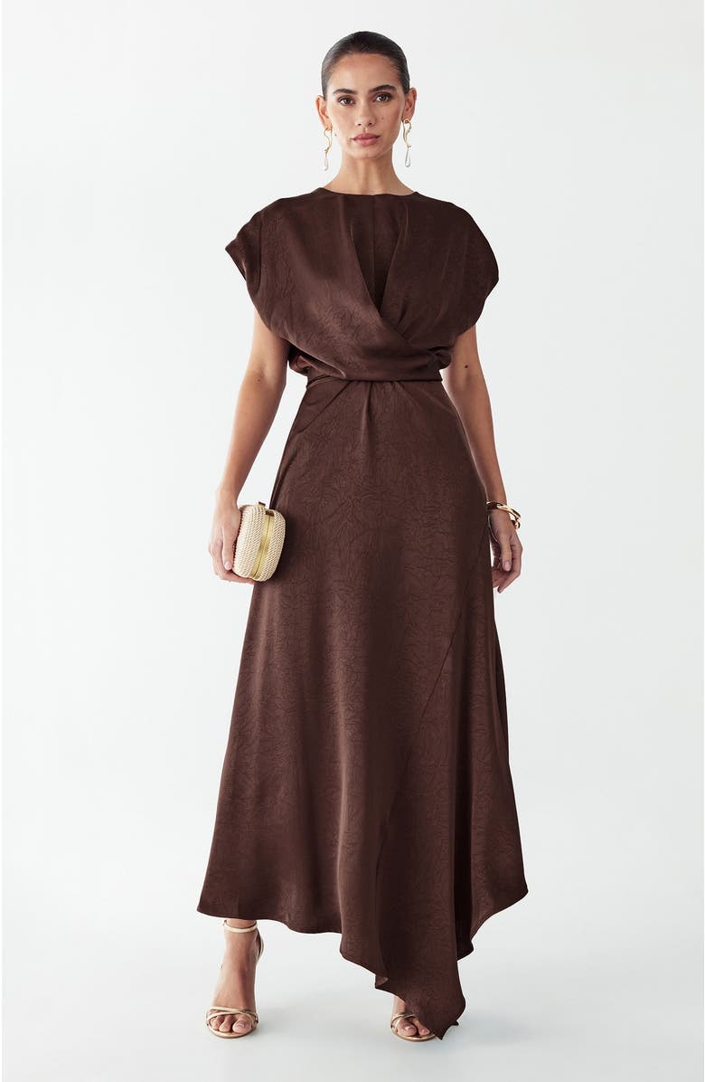WILLA Veronica Dress, Alternate, color, Chocolate