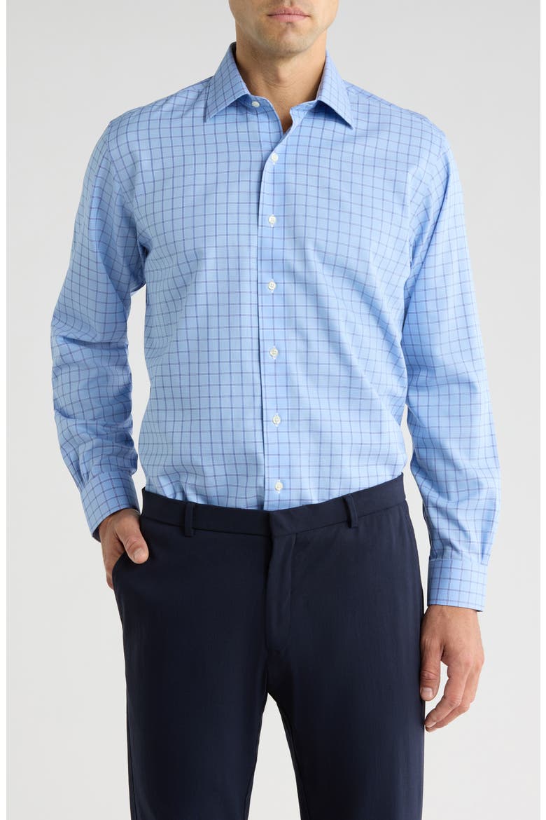 Regular Fit Non-Iron Dress Shirt, Main, color, SERENITYGROUNDWP