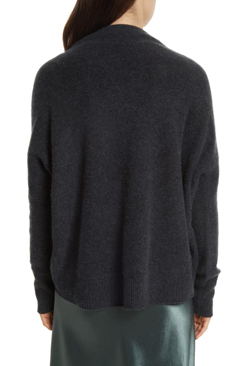 Cashmere Funnel Neck Pullover, Alternate, color, CARBON