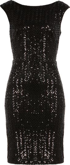 Sequin Sleeveless Body-Con Sheath Dress