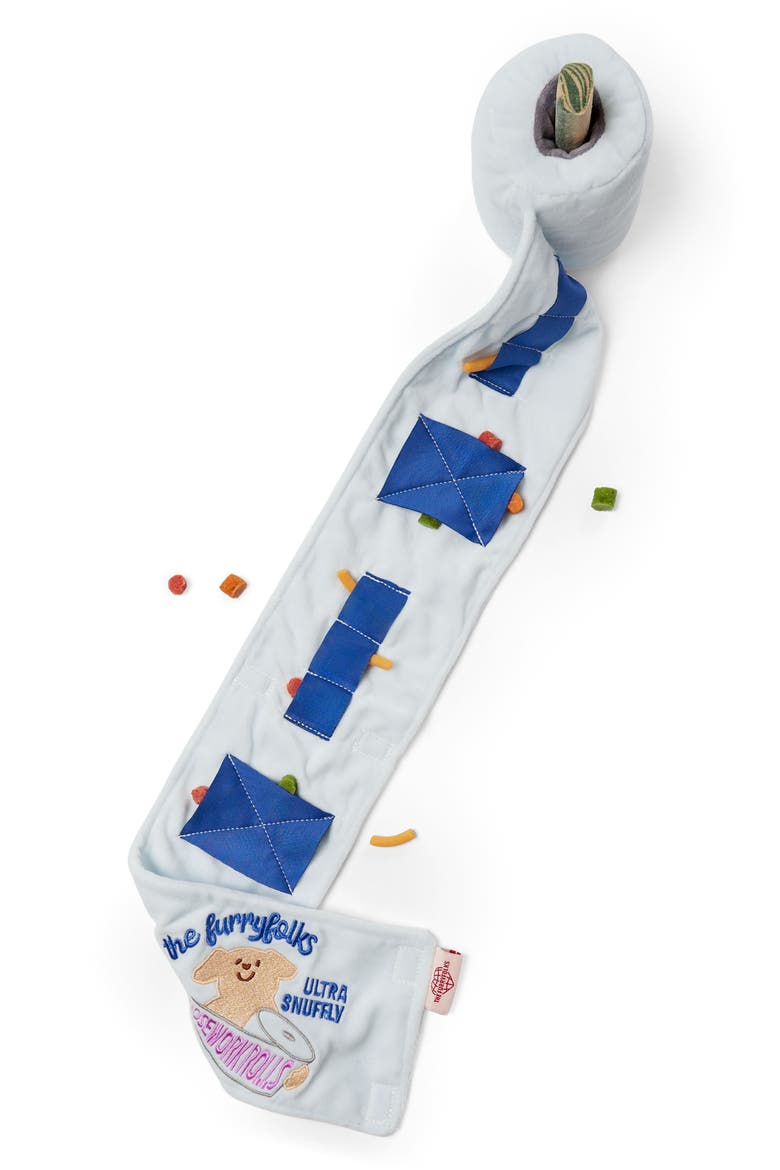 Toilet Paper Nosework Toy, Alternate, color, WHITE