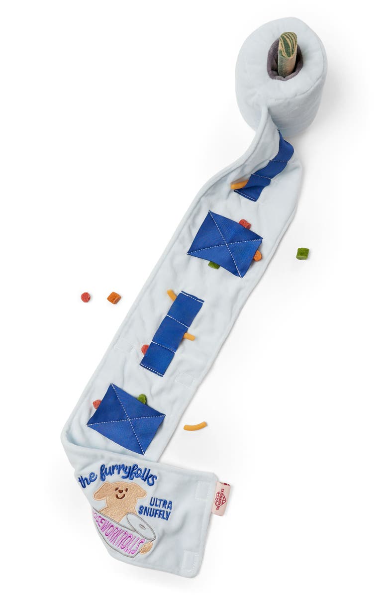 the furryfolks Toilet Paper Nosework Toy, Alternate, color, White