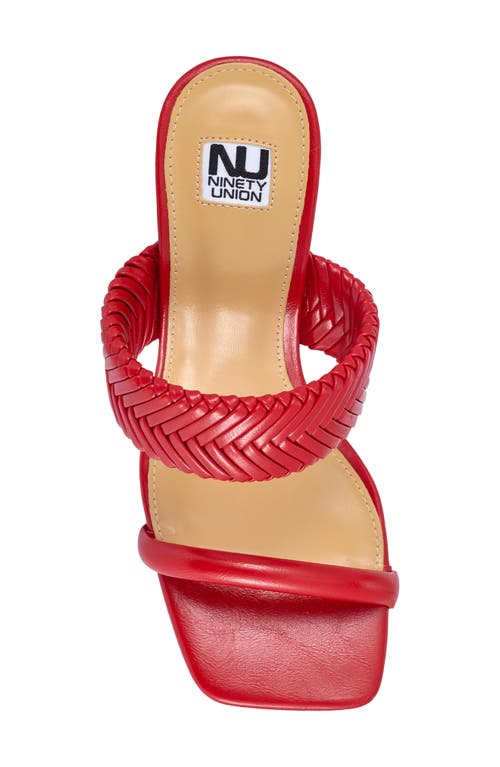 Ninety Union Malibu Slide Sandal In Red