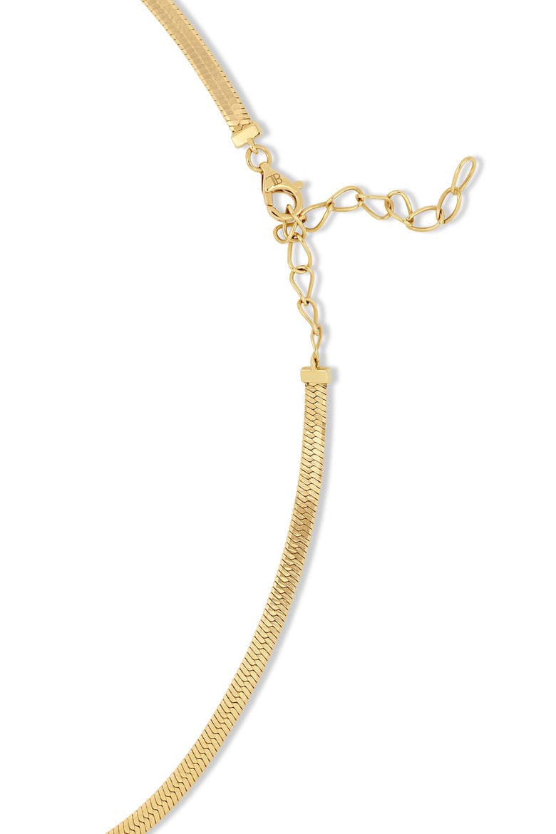 18K Gold Cleo Half Diamond Tennis Necklace, Alternate, color, 18KWY GOLD