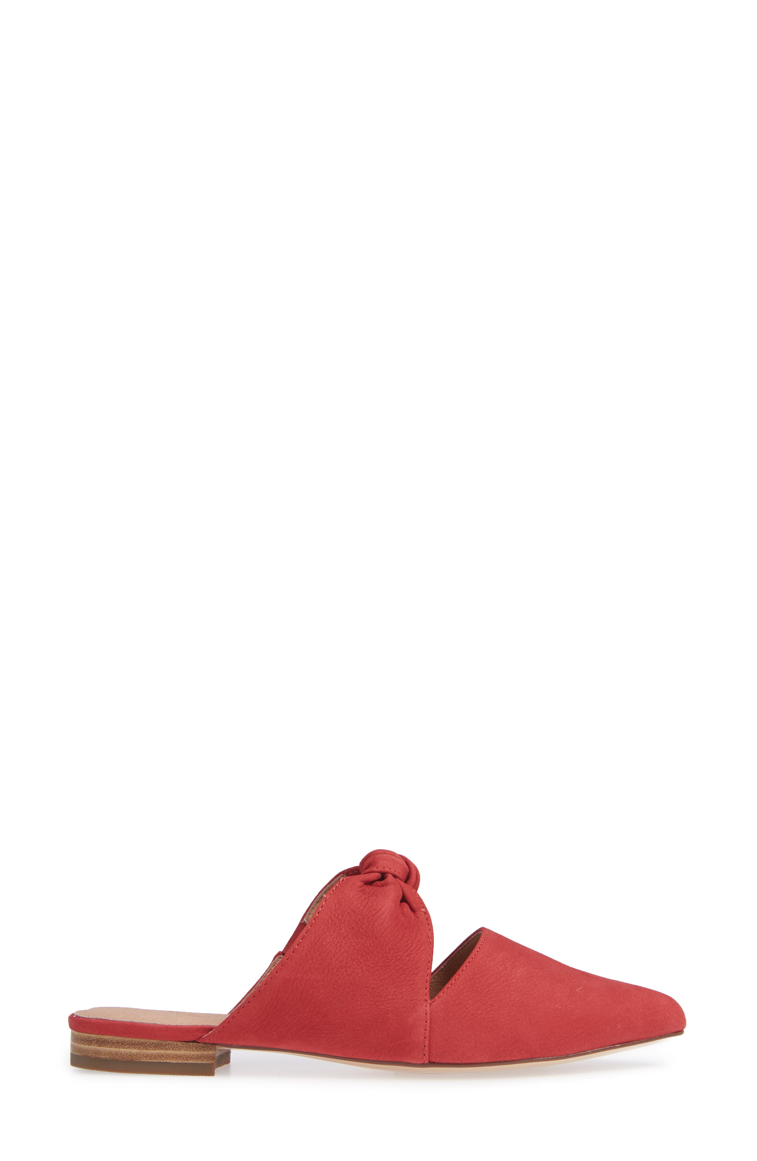 Luke Knotted Mule, Alternate, color, RED NUBUCK