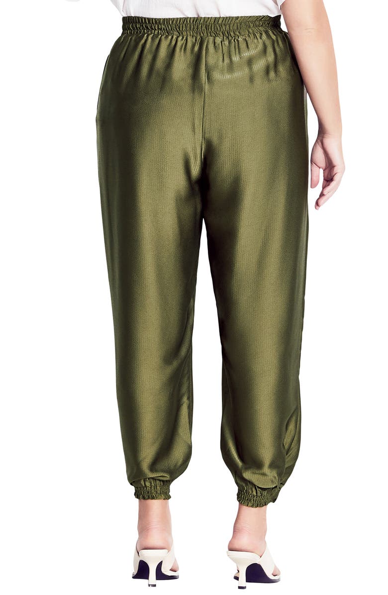 City Chic Class Satin Joggers, Alternate, color, 