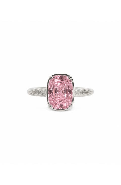 Sterling Silver Pink Sapphire Ring