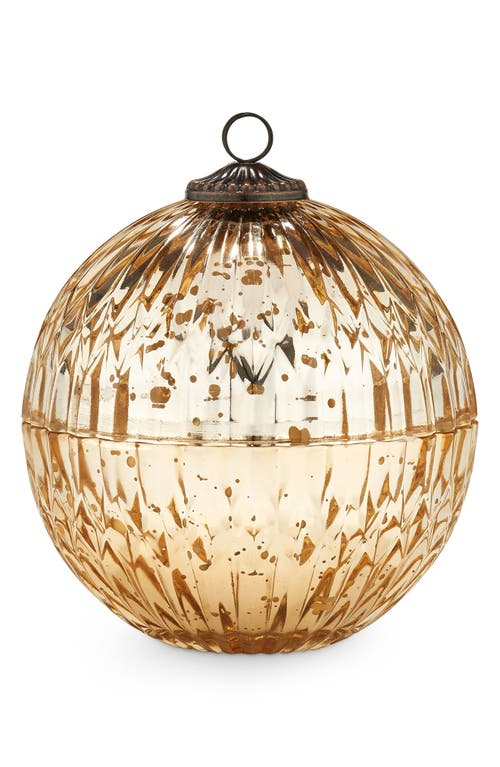 ILLUME® Mercury Basalm & Cedar Ornament Candle in Winter White Gold 