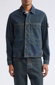 Stone Island Denim Biker Jacket