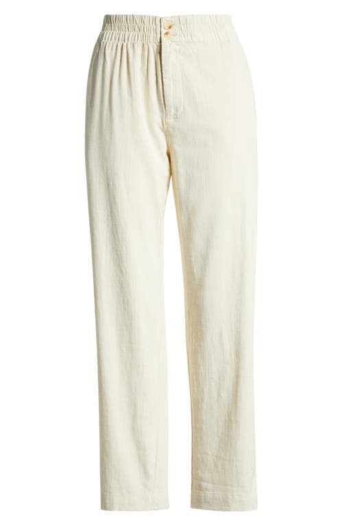 Marine Layer Elle Relaxed Crop Pants In Fog