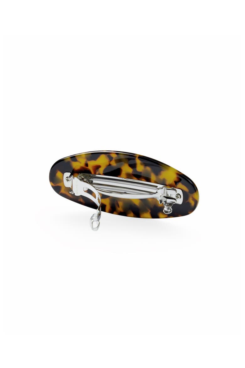 Jumbo Oval Barrette, Alternate, color, Classic Tortoise