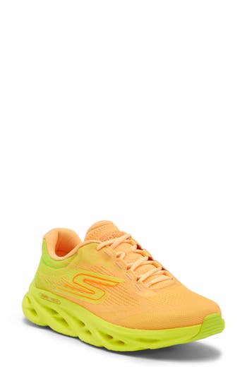 Skechers Go Run Swirl Tech Speed Sneaker In Orange/yellow