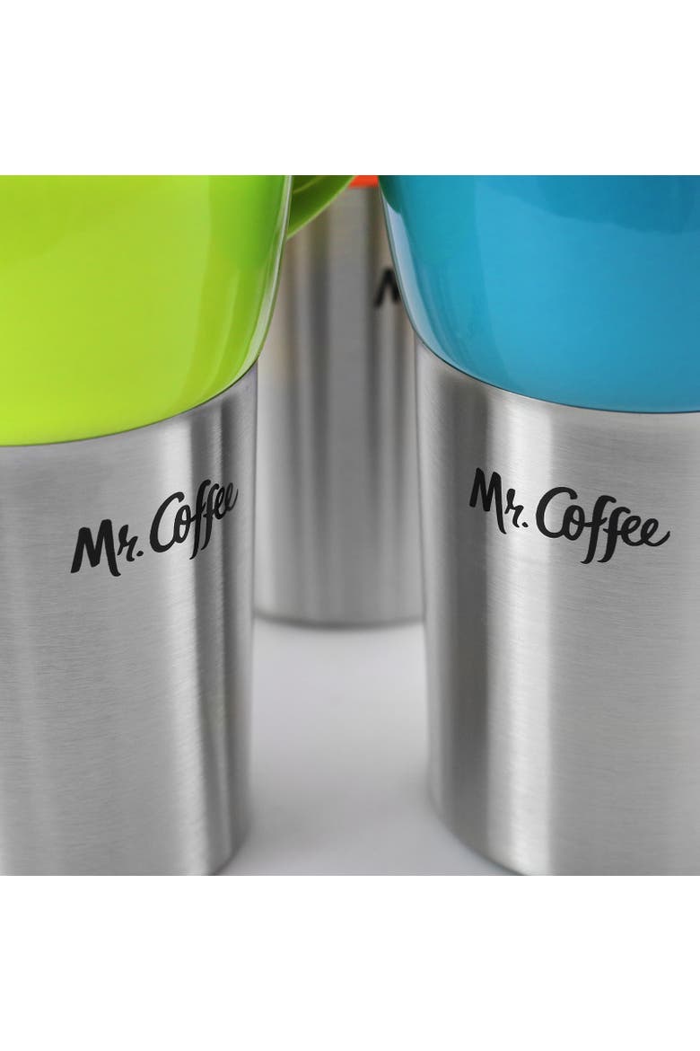 Traverse 3 Piece 16 Ounce Stainless Steel and Ceramic Travel Mug and Lid, Alternate, color, Blue