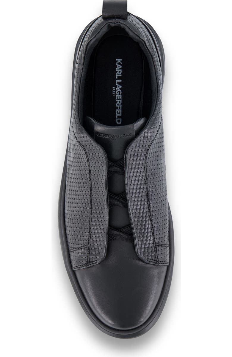 KARL LAGERFELD PARIS Laceless Sneaker, Alternate, color, Black